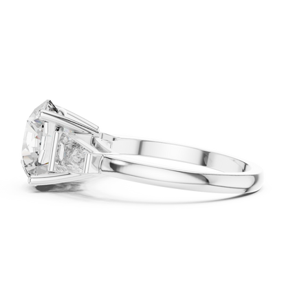 Aurelia RoundTrio Solitaire Ring