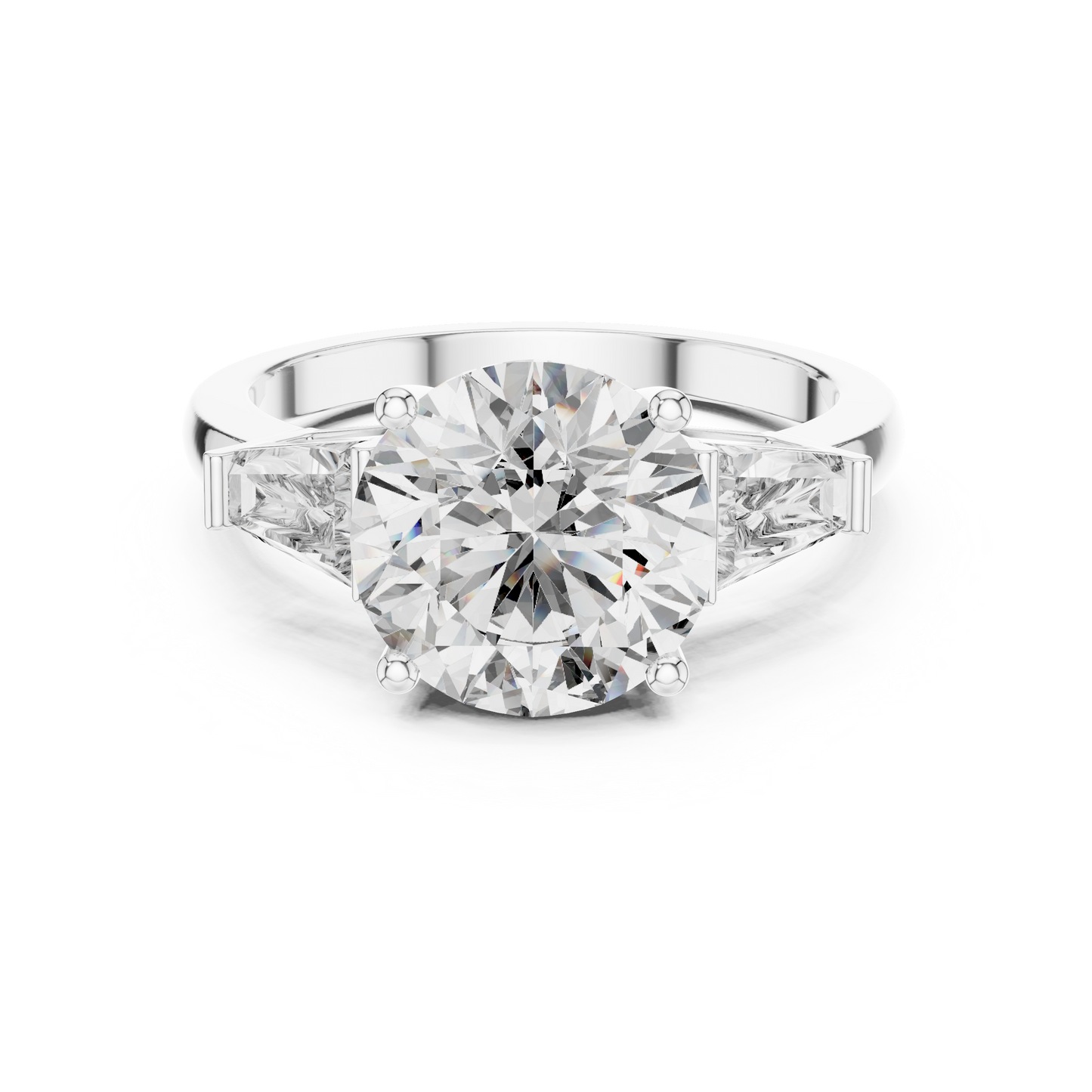 Aurelia RoundTrio Solitaire Ring
