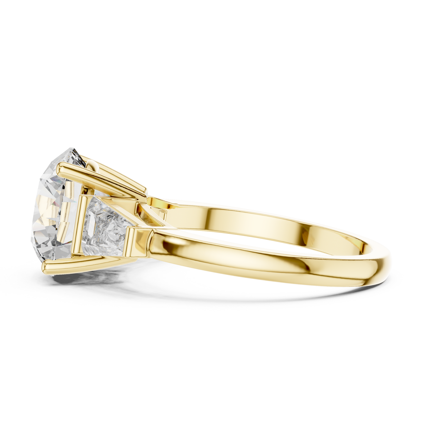 Aurelia RoundTrio Solitaire Ring