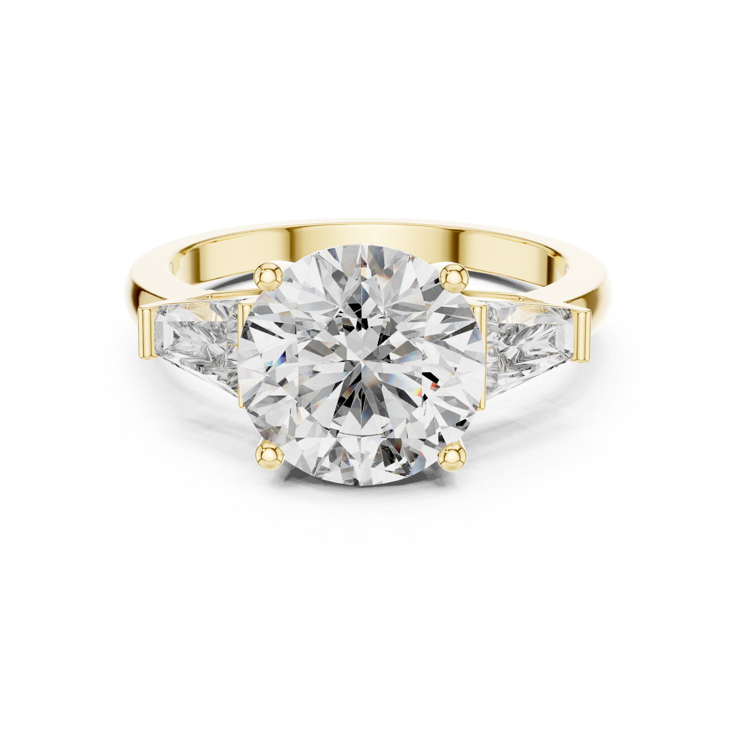 Aurelia RoundTrio Solitaire Ring