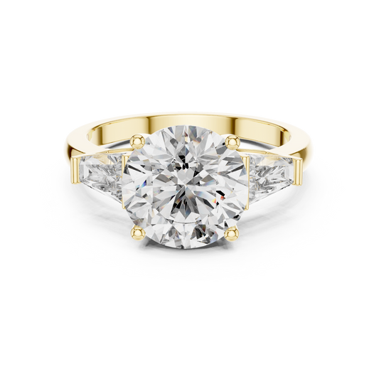 Aurelia RoundTrio Solitaire Ring