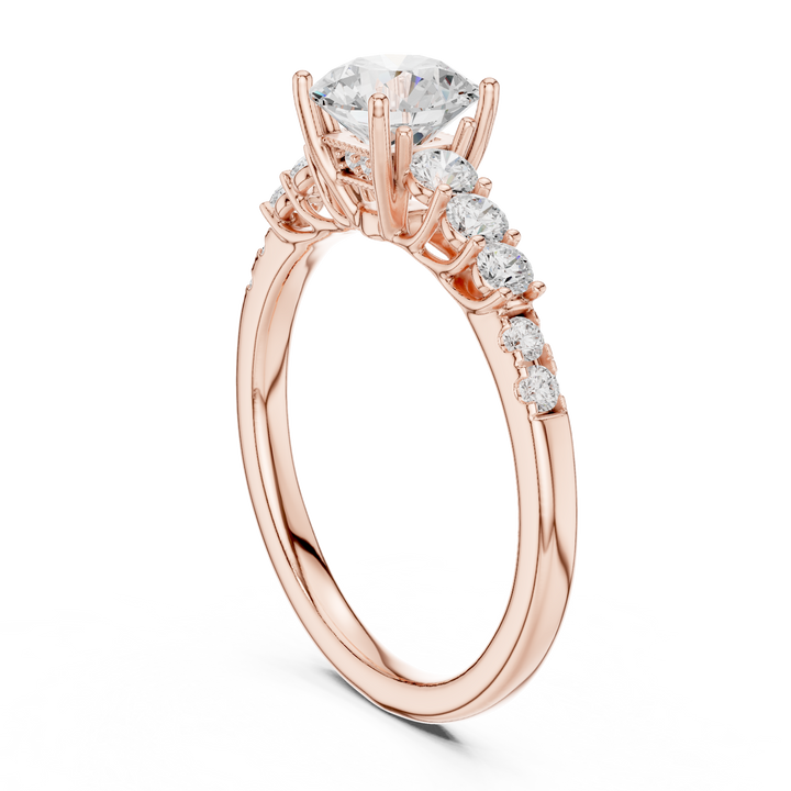 Diamond Accent Gallery Solitaire Ring