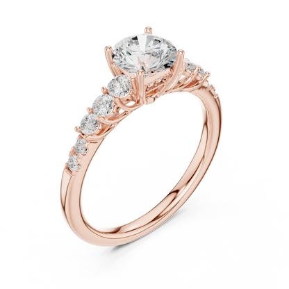 Diamond Accent Gallery Solitaire Ring
