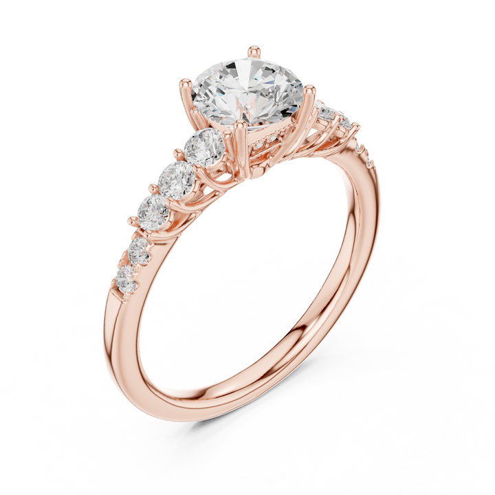 Diamond Accent Gallery Solitaire Ring