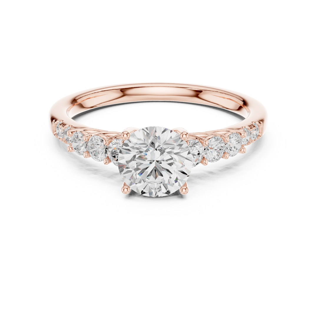 Diamond Accent Gallery Solitaire Ring