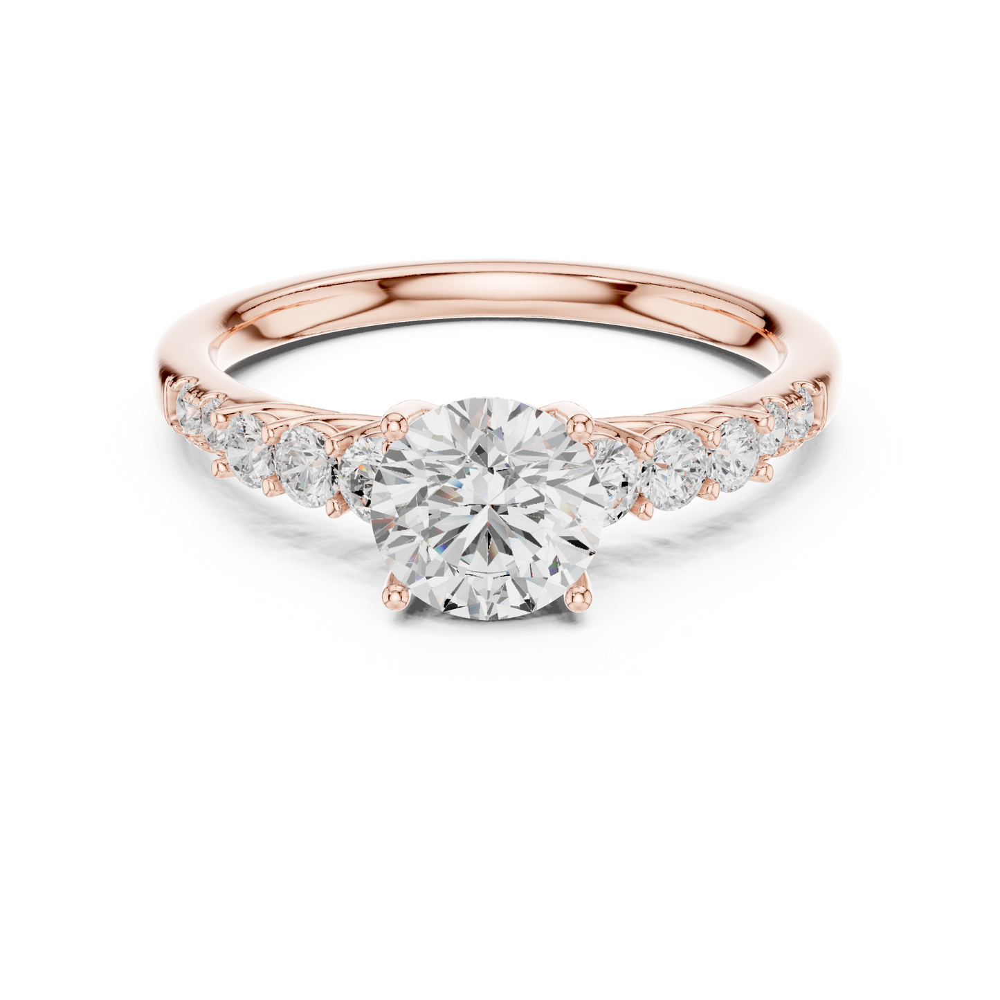 Diamond Accent Gallery Solitaire Ring