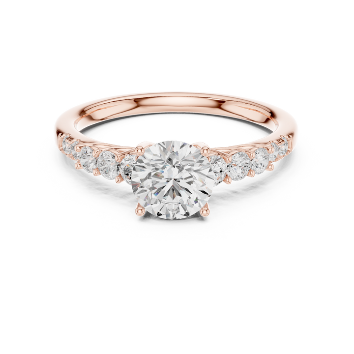 Diamond Accent Gallery Solitaire Ring