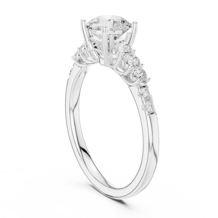 Diamond Accent Gallery Solitaire Ring