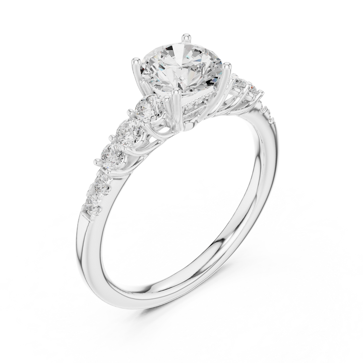 Diamond Accent Gallery Solitaire Ring
