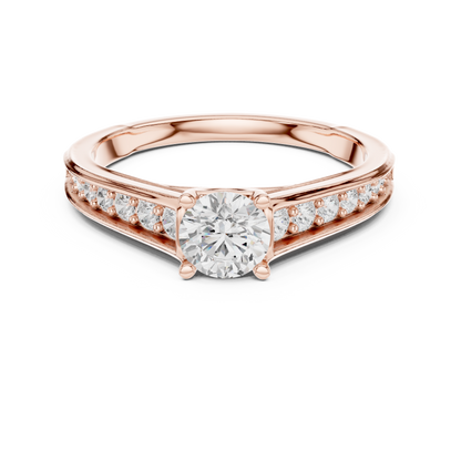 Classic Four-Prong Diamond Engagement Ring