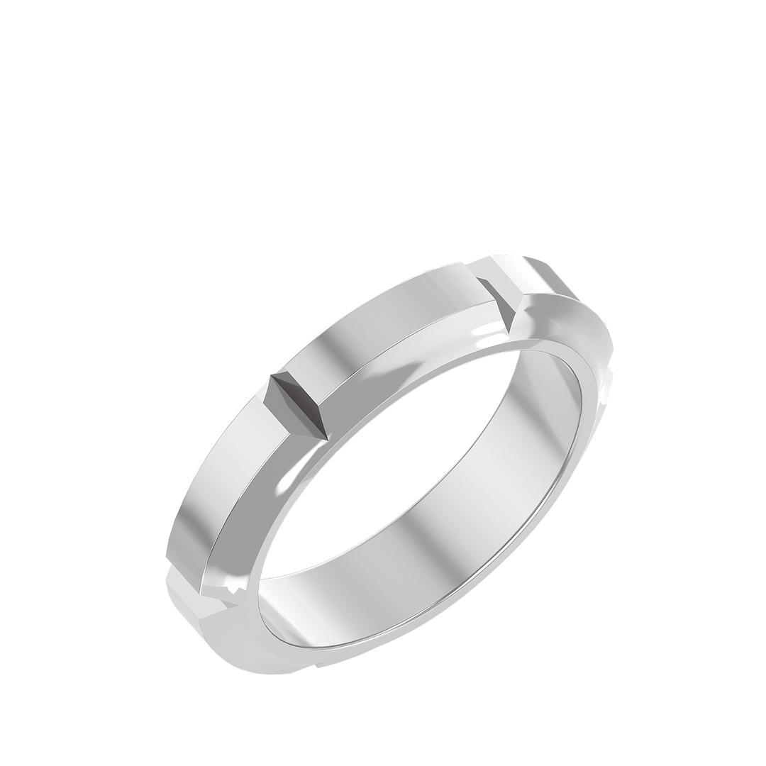 ASA Harris Solid Gold  Mens Wedding Band