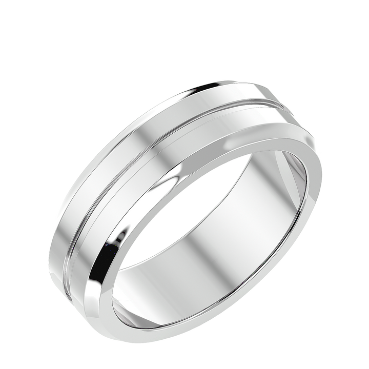 ASA Horace Solid Gold  Mens Wedding Band