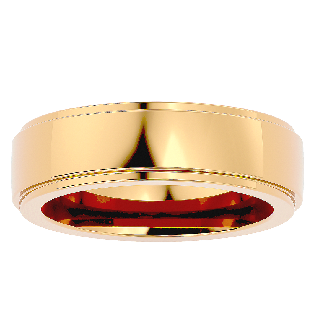 ASA Hugo Solid Gold  Mens Wedding Band