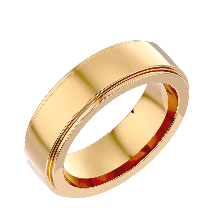 ASA Hugo Solid Gold  Mens Wedding Band