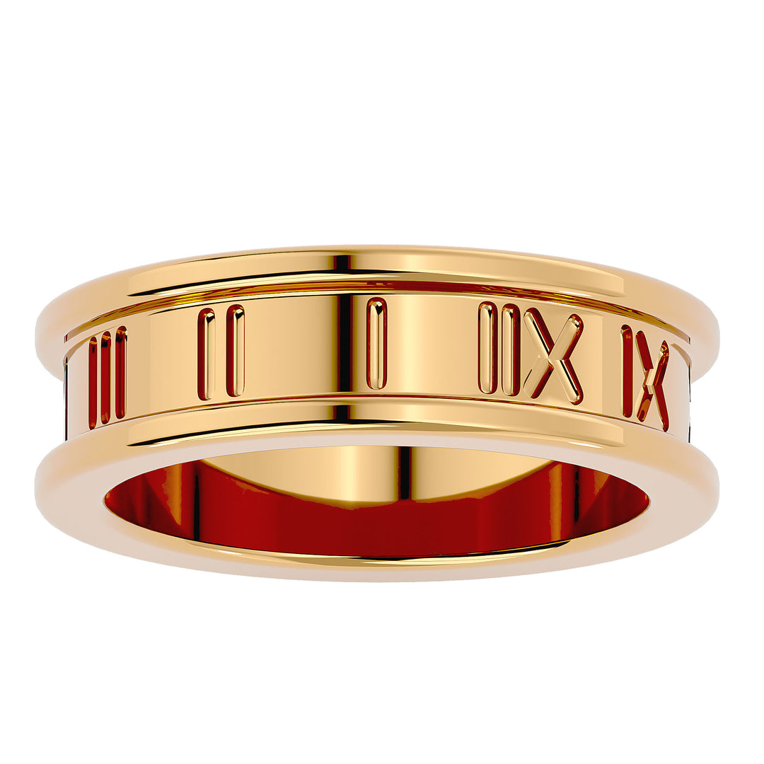 ASA Elias Solid Gold  Mens Wedding Band