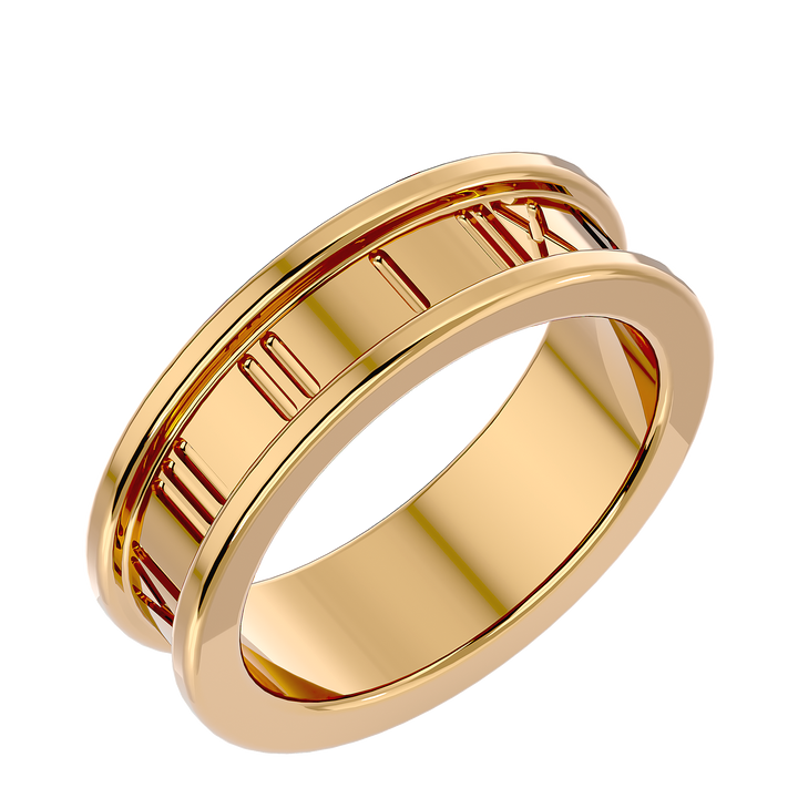 ASA Elias Solid Gold  Mens Wedding Band