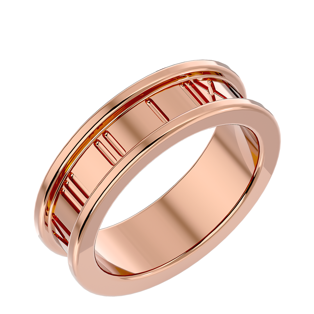 ASA Elias Solid Gold  Mens Wedding Band