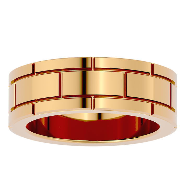 ASA Gabriel Solid Gold  Mens Wedding Band