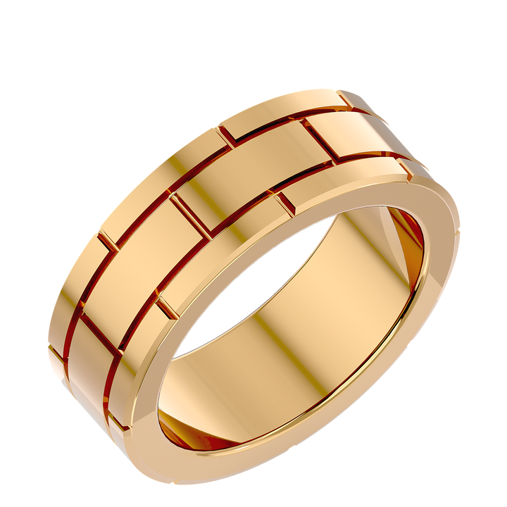 ASA Gabriel Solid Gold  Mens Wedding Band