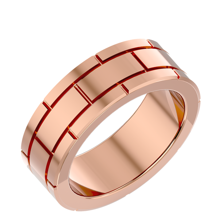 ASA Gabriel Solid Gold  Mens Wedding Band