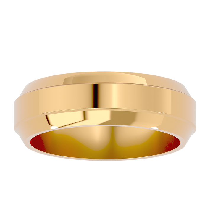 ASA Hudson Solid Gold  Mens Wedding Band