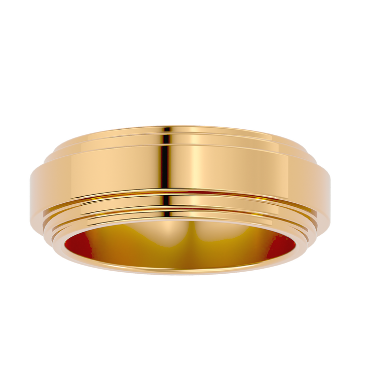 ASA Adrian Solid Gold  Mens Wedding Band