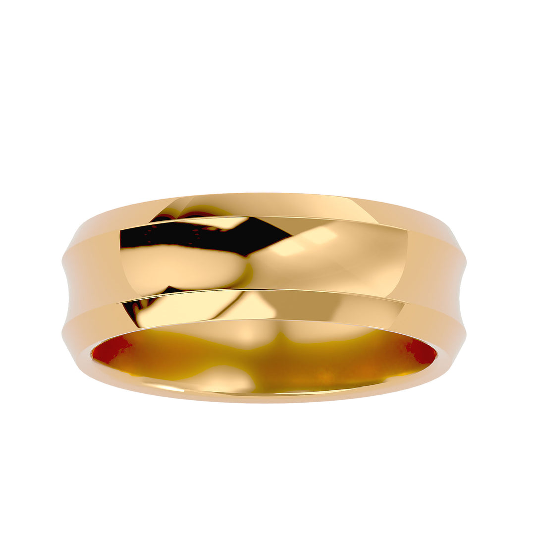 ASA Jose Solid Gold  Mens Wedding Band