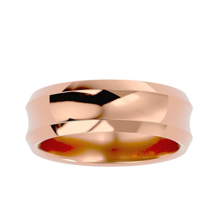 ASA Jose Solid Gold  Mens Wedding Band