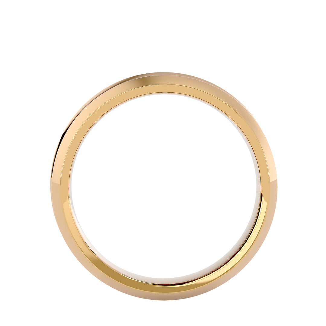 ASA Jose Solid Gold  Mens Wedding Band