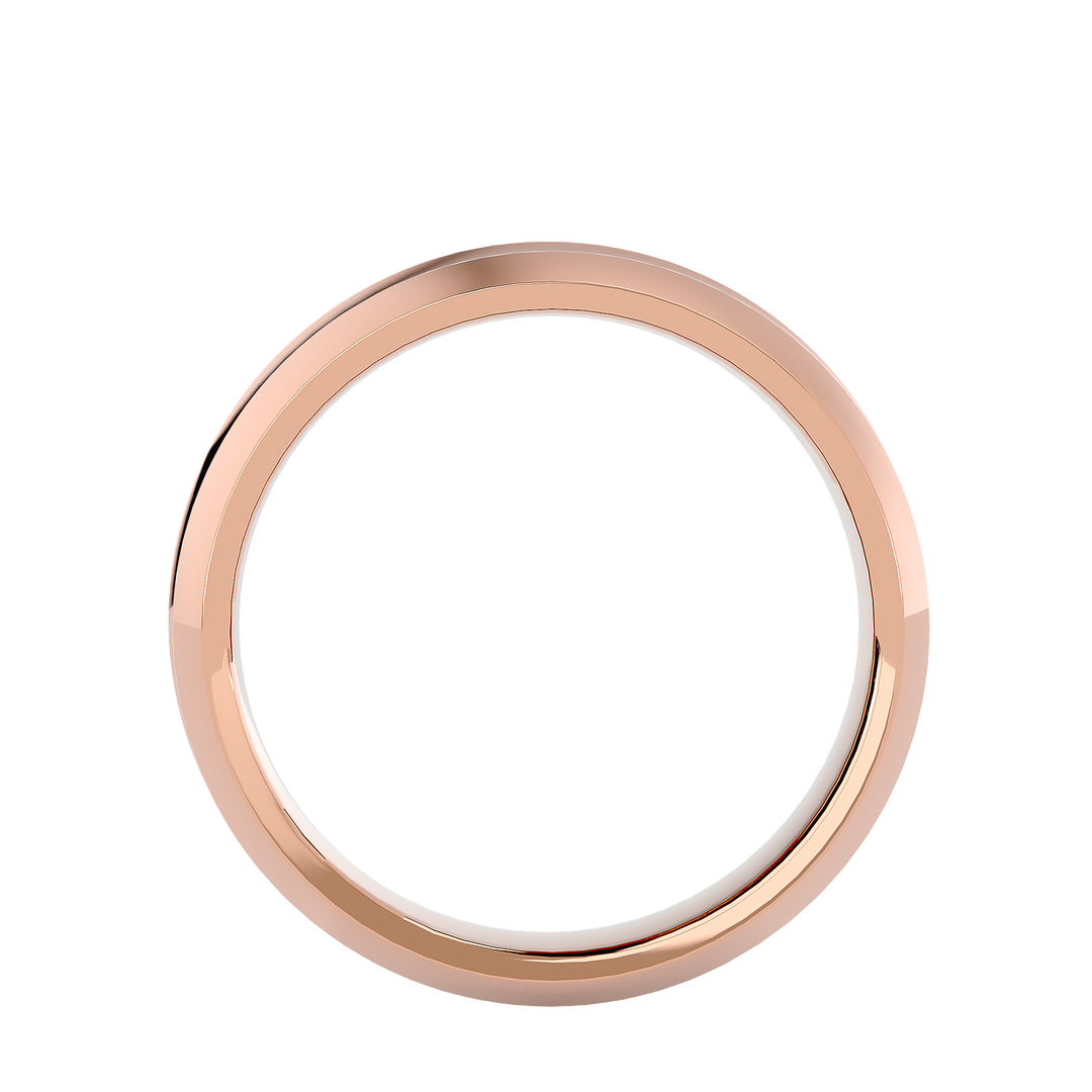 ASA Jose Solid Gold  Mens Wedding Band