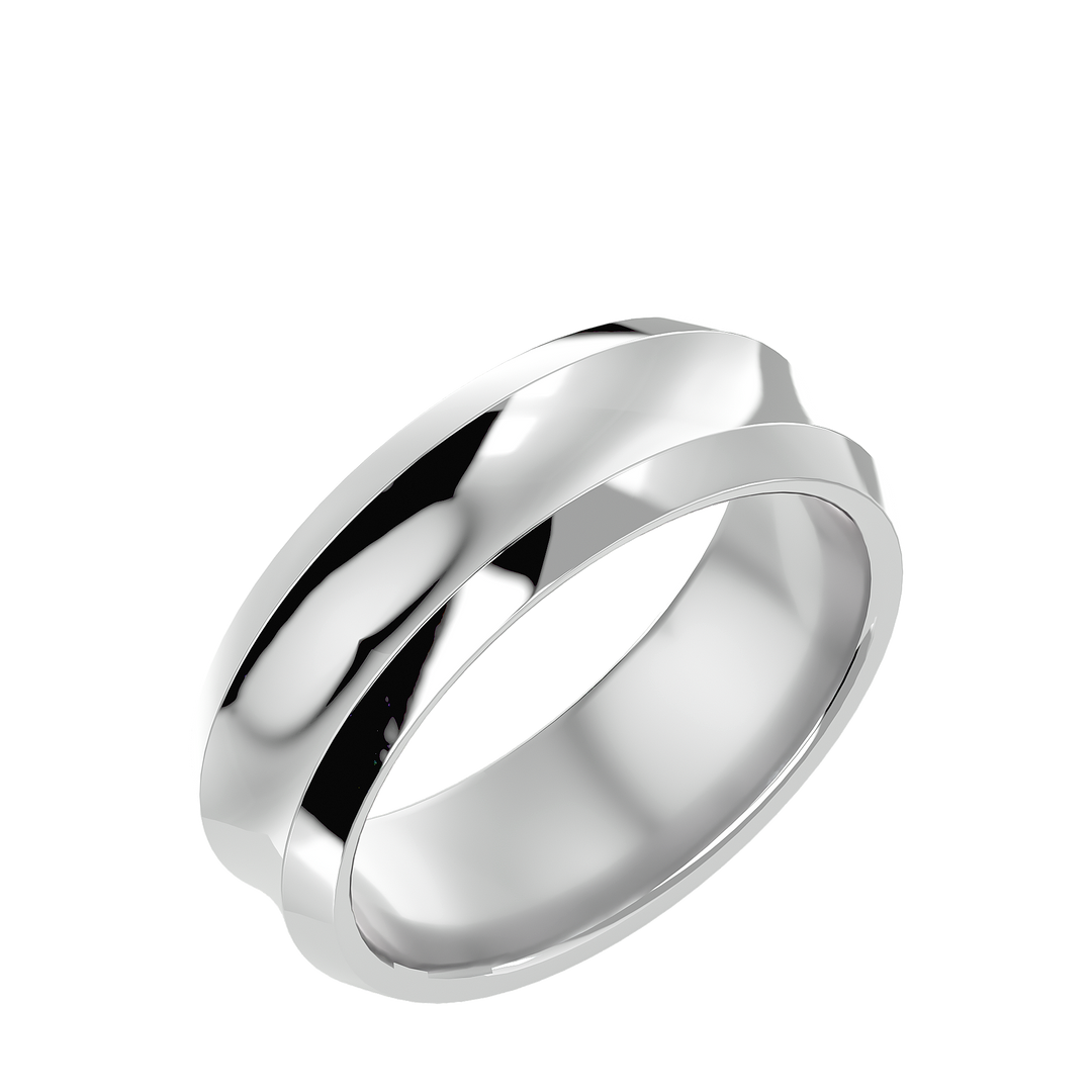 ASA Jose Solid Gold  Mens Wedding Band