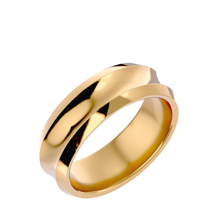 ASA Jose Solid Gold  Mens Wedding Band