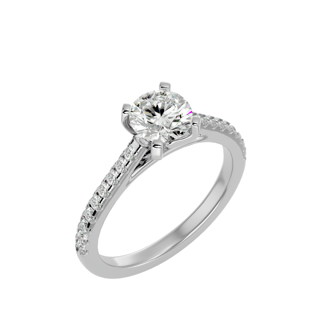 ASA  Crestora Diamond Solitaire Ring