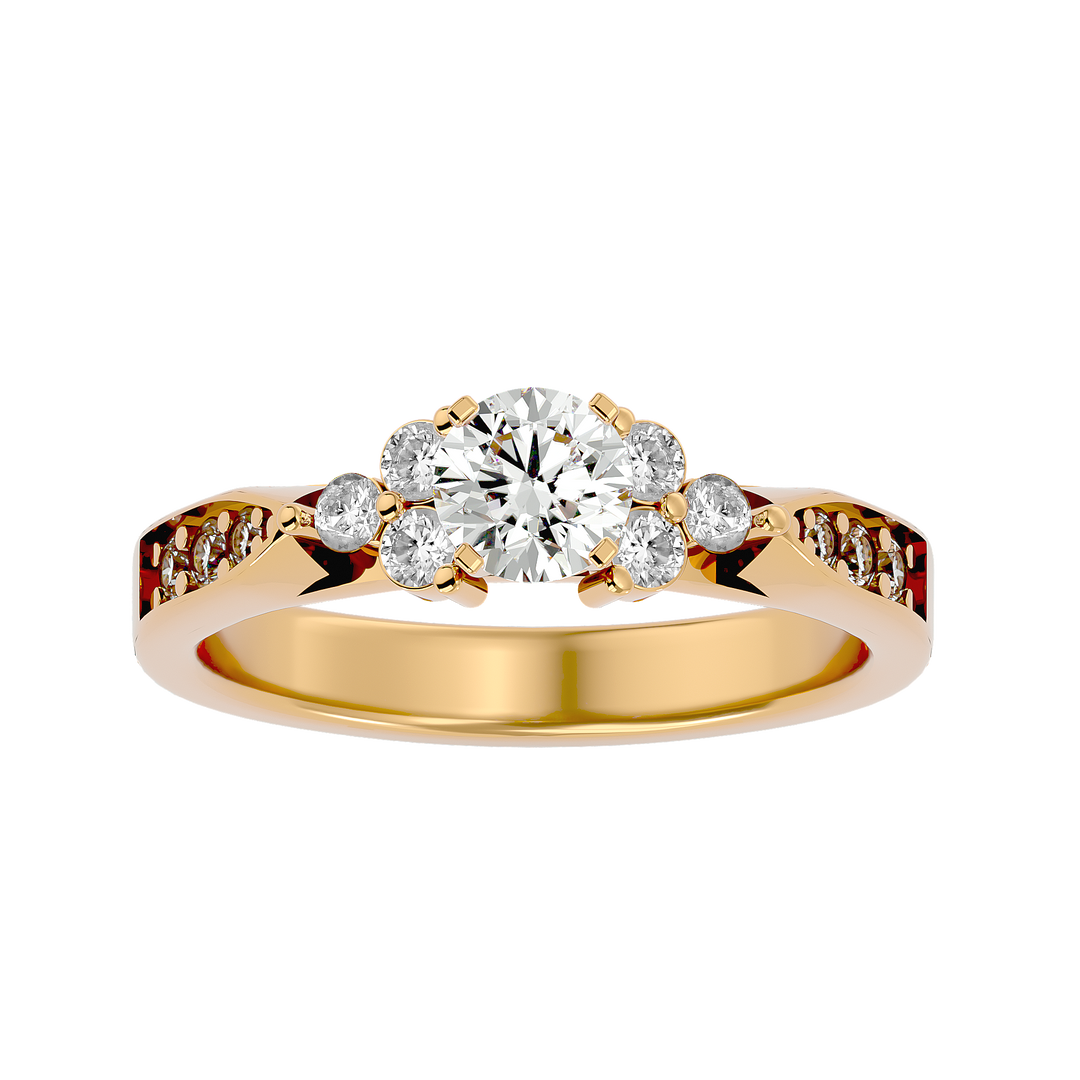ASA Autumn Diamond Solitaire Ring