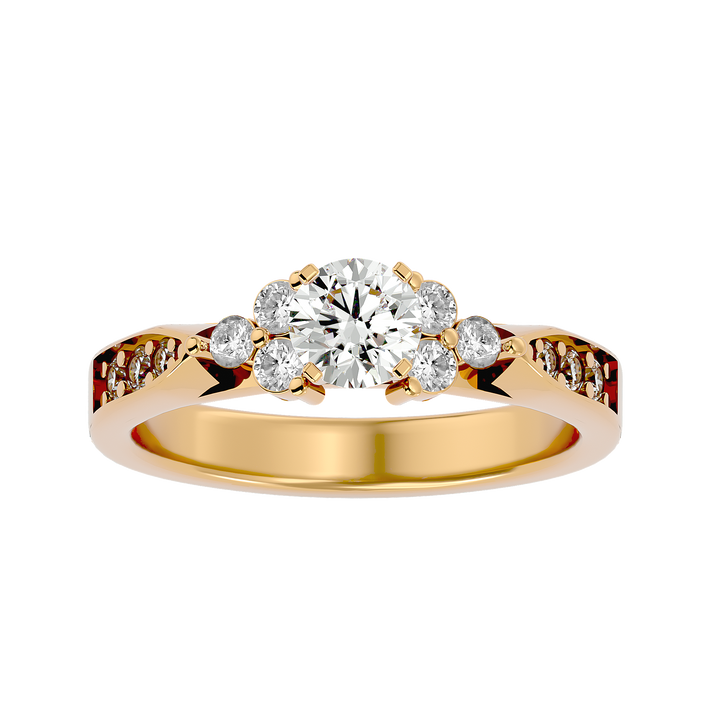 ASA Autumn Diamond Solitaire Ring
