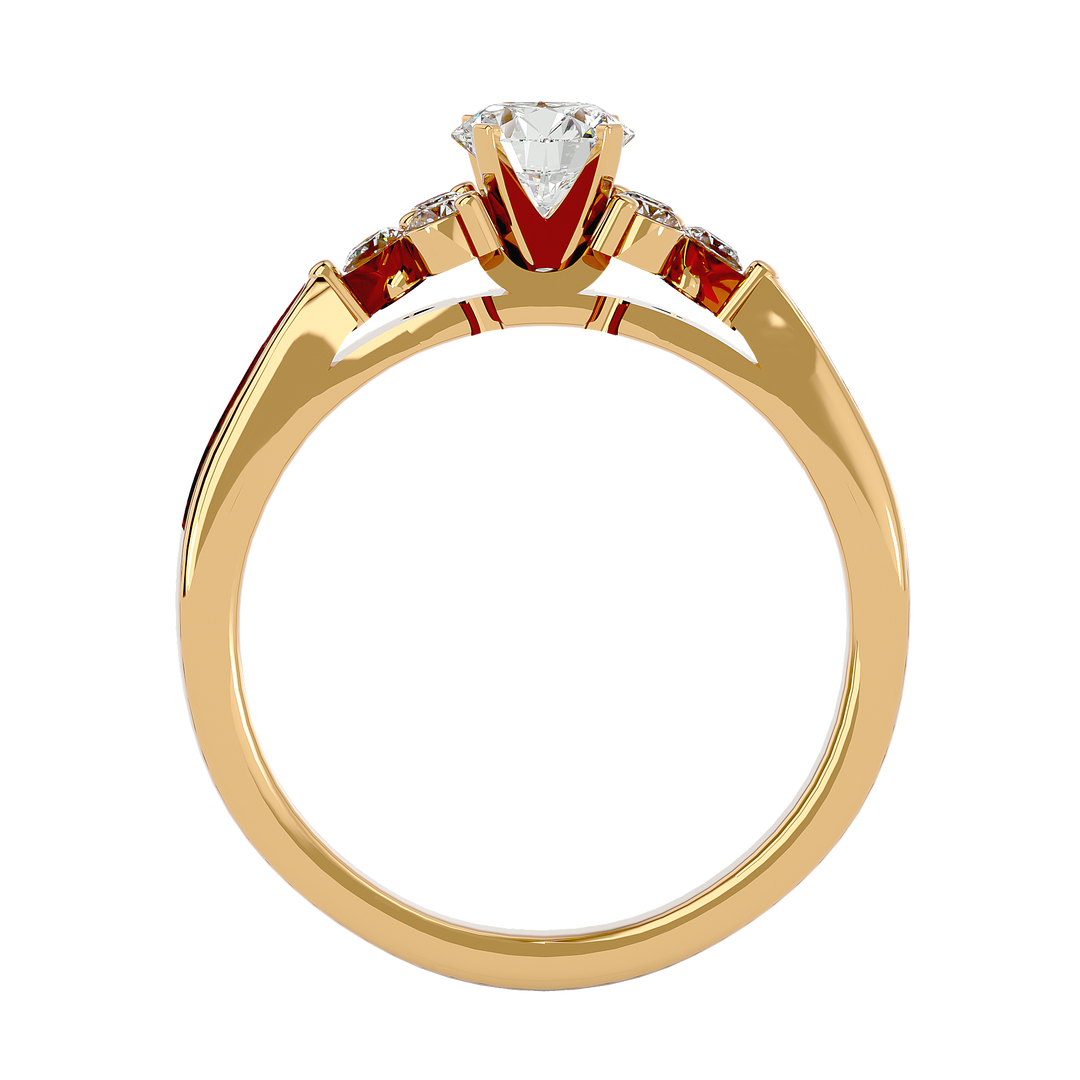 ASA Autumn Diamond Solitaire Ring