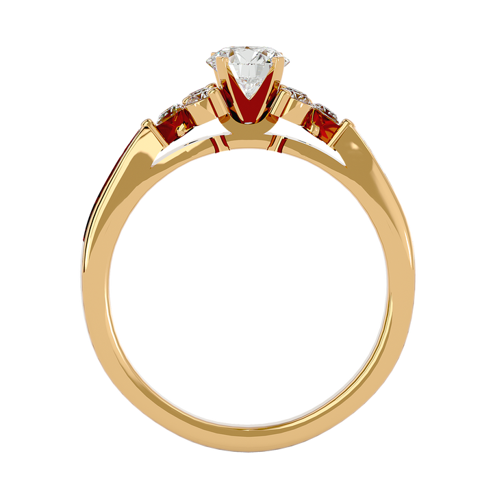 ASA Autumn Diamond Solitaire Ring