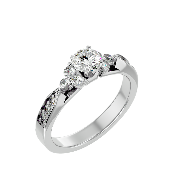 ASA Autumn Diamond Solitaire Ring