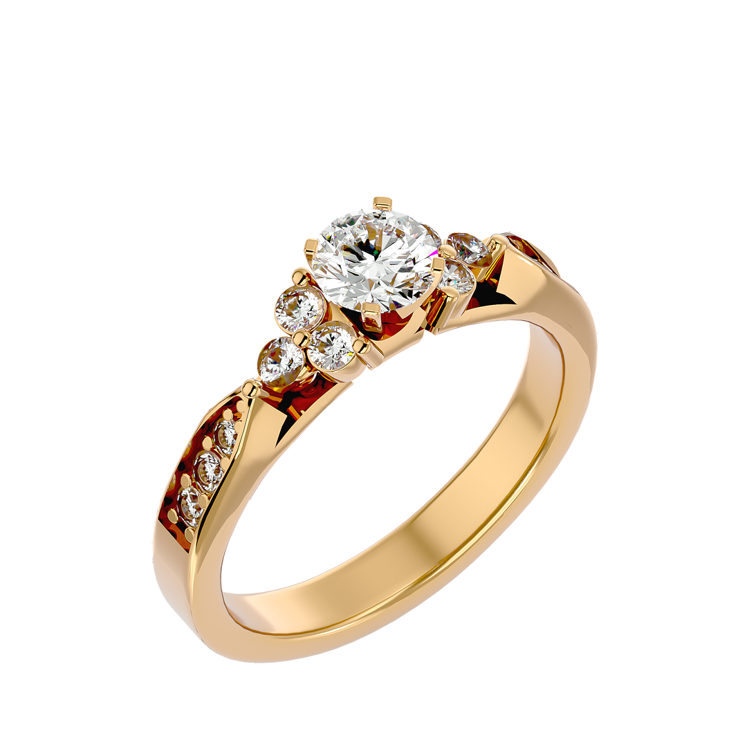 ASA Autumn Diamond Solitaire Ring