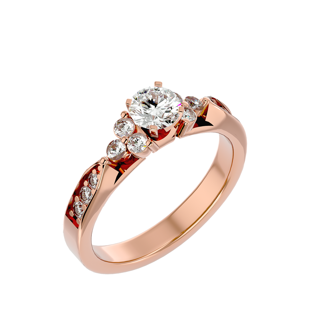 ASA Autumn Diamond Solitaire Ring