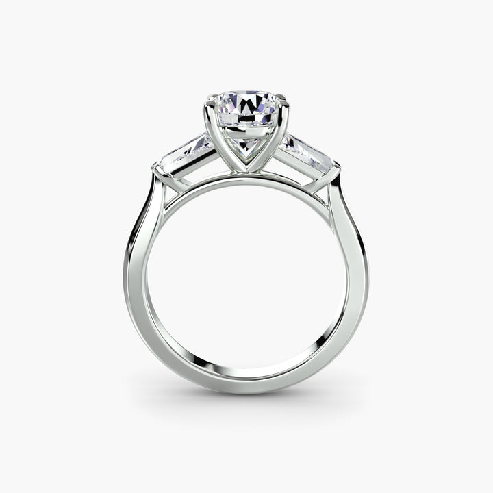 Three-Stone Ring (Baguette Side Stones)