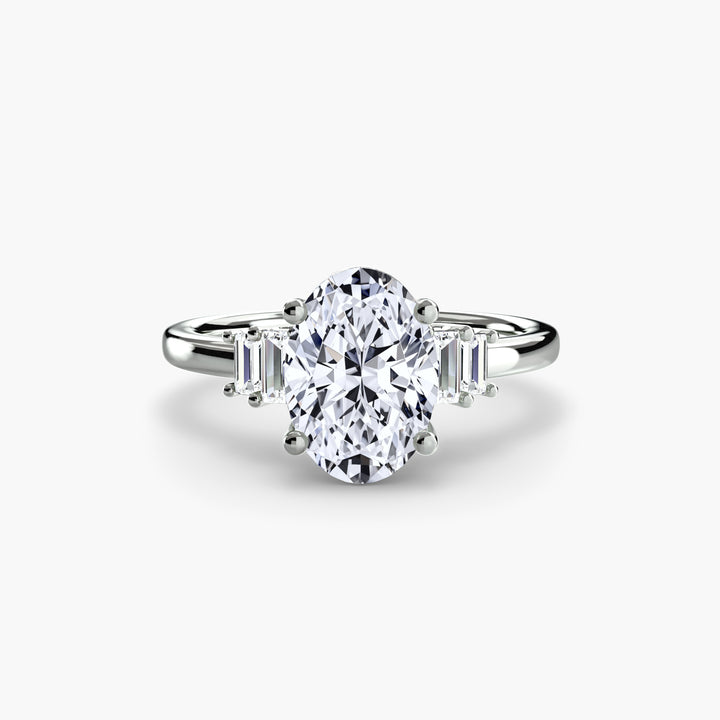 Baguette Accent Solitaire