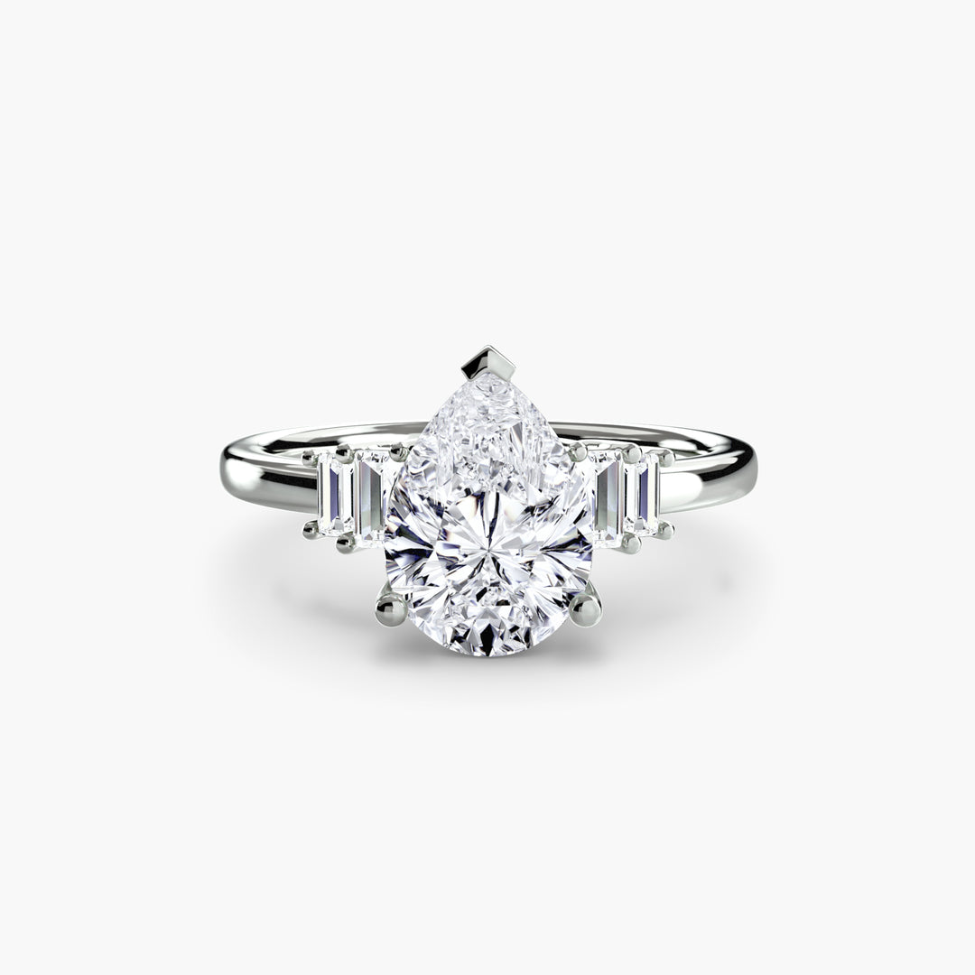 Baguette Accent Solitaire