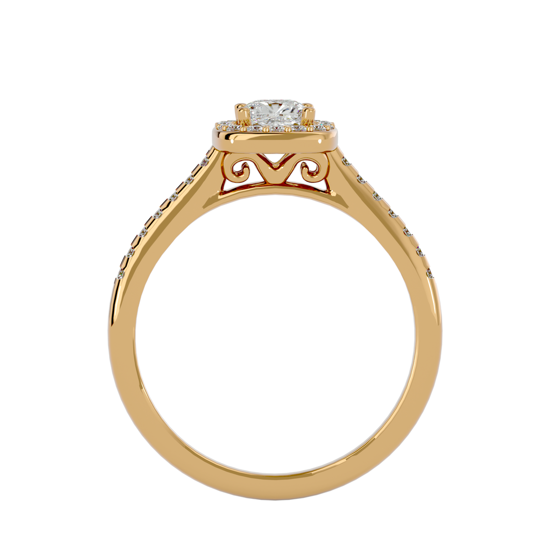 ASA Mallory Diamond Halo Ring