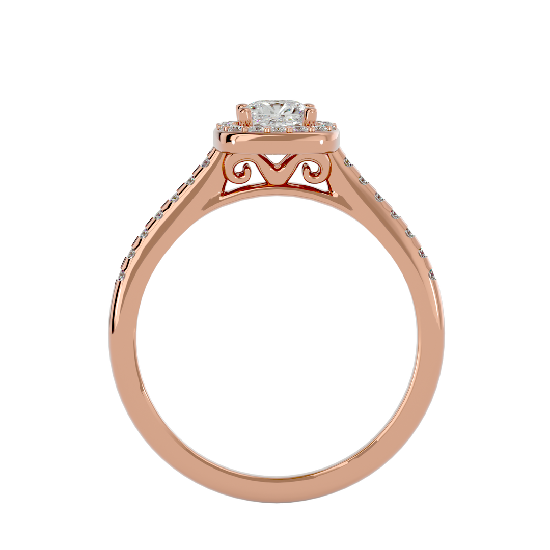 ASA Mallory Diamond Halo Ring