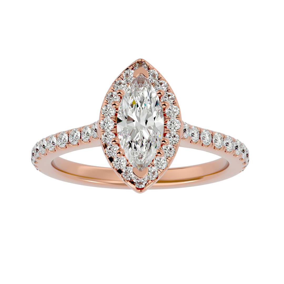 ASA Aurelia Diamond Halo Ring