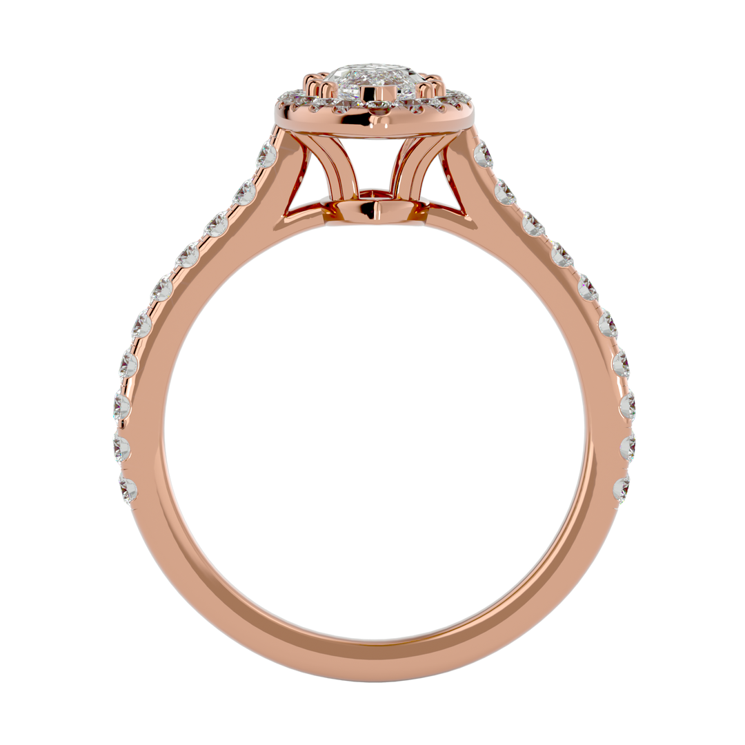 ASA Aurelia Diamond Halo Ring