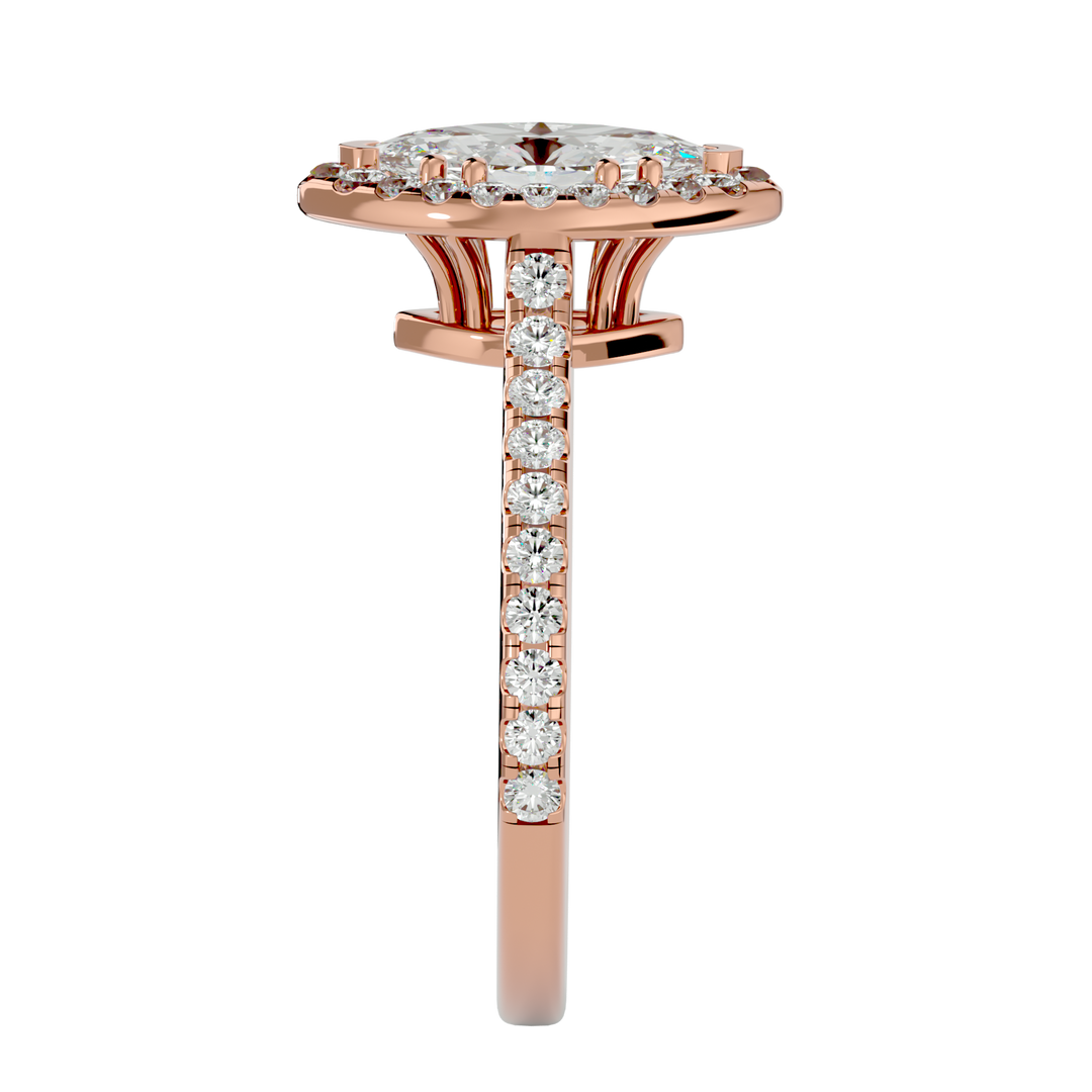 ASA Aurelia Diamond Halo Ring
