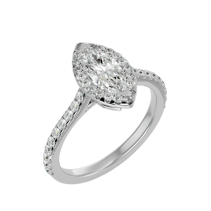 ASA Aurelia Diamond Halo Ring