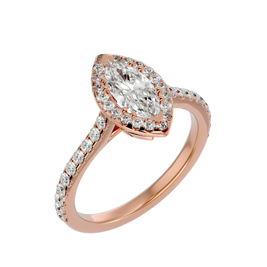 ASA Aurelia Diamond Halo Ring